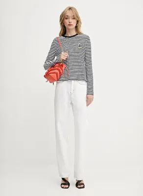 Karl Lagerfeld Beyaz Kadın Denim Pantolon A3W10014