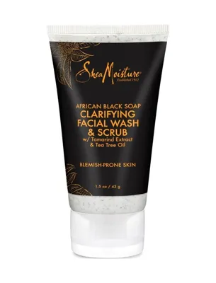 Shea Moisture Afrika Siyah Sabunu Yüz Yıkama ve Peeling 43GR