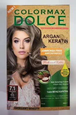 COLORMAX DOLCE Colormax Amonyaksız Saç Boyası 7.1-Küllü Kumral