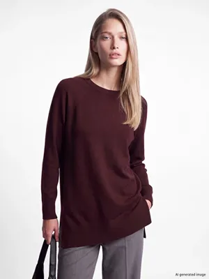 LCW Modest Bisiklet Yaka Kadın Triko Tunik