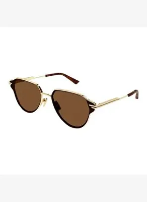 Bottega Veneta Bv 1271S Oval Kahverengi Unisex Güneş Gözlüğü