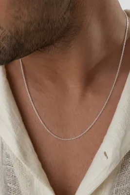 Ricco Jewellery 925 Ayar Gümüş Unisex Forse Zincir