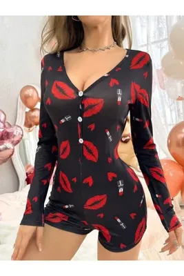 Feel Lady UZUN KOL DESENLİ LÜX TULUM PİJAMA