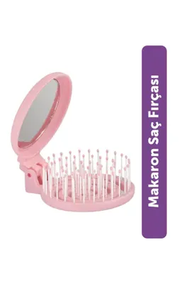 Proco Beauty Makaron Saç Fırçası - 3D Esnek, Aynalı, Çanta Boy - Compact Detangler