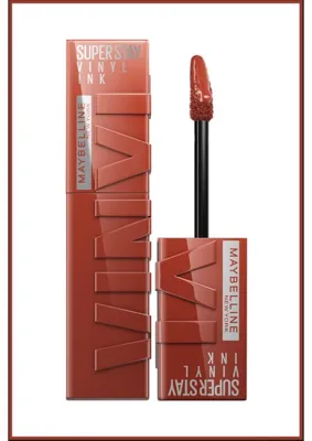 Maybelline New York Super Stay Vinyl Ink Uzun Süre Kalıcı Nude Tonlu Likit Parlak Ruj 130 Extra