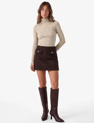 Koton Slim Fit Uzun Kollu Balıkçı Yaka Tişört