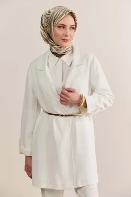 Setrms Çizgi Dokulu Krep Ceket