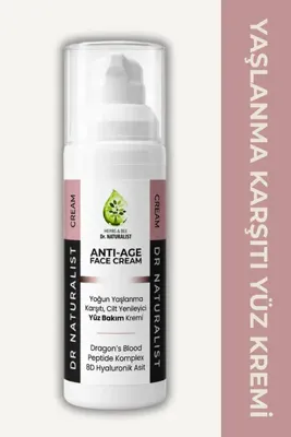DR NATURALIST Yoğun Yaşlanma Karşıtı, Cilt Yenileyici Yüz Bakım Kremi
