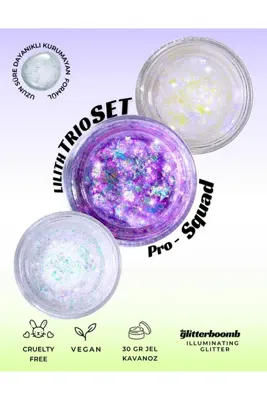 the glitter boomb Jel Glitter - Lilith Trio Set