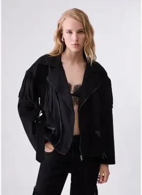 Liu Jo Püsküllü Denim Ceket