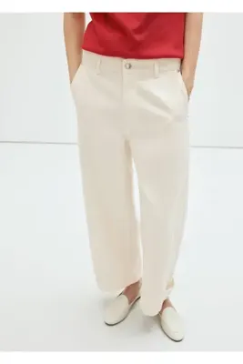 MANGO Woman Orta belli balon jean pantolon