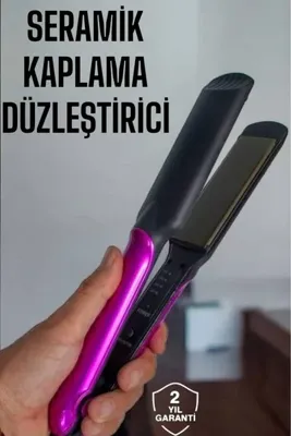 YUZEM Seramik Kaplama Isı Ayarlı Yıpranma Karşıtı Saç Düzleştirici