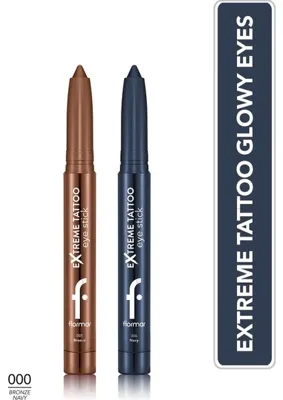 Flormar Extreme Tattoo Glowy Eyes Ikilisi - 005 Bronze & 006 Navy
