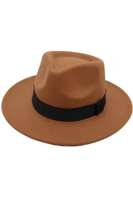 Giraffe Retro Camel Panama Fötr Şapka