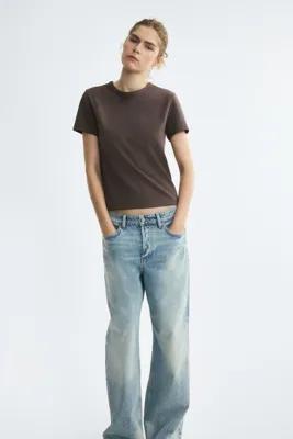 H&M Pamuklu İnterlok Tişört