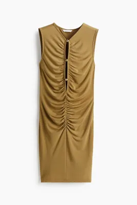 H&M Drapeli Mini Elbise