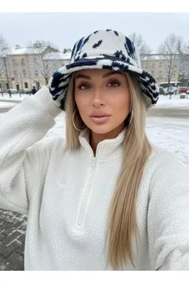 Goldmine Teddy Desenli Bucket Şapka