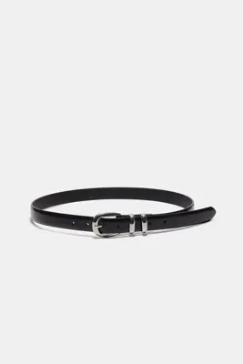 Stradivarius Basic parlak suni deri kemer