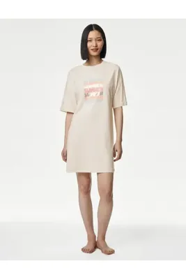 Marks & Spencer Cool Comfort™ Kısa Kollu Gecelik