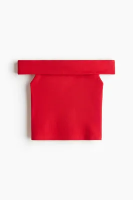 H&M Omuzları Açık Ribanalı Üst