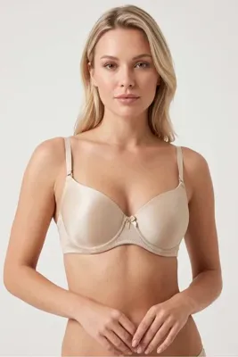 OBJE Kadın Ten Destekli Push Up Kulaklı Sütyen