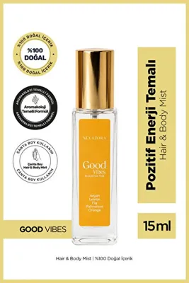 NEVALORA GOOD VİBES – Pozitif Enerji Temalı Hair & Body Mist | 15 ml