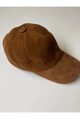 Rupen Kraft %100 Hakiki Süet Deri Şapka Kep Süet Şapka Deri Şapka Güderi Şapka Güderi Cap