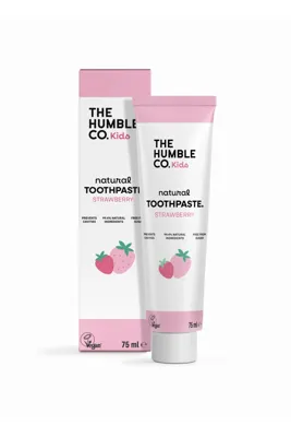 The Humble Co. Humble Toothpaste Kids Strawberry 75 Ml Çocuklar için Çilek Aromalı Doğal Diş Macunu