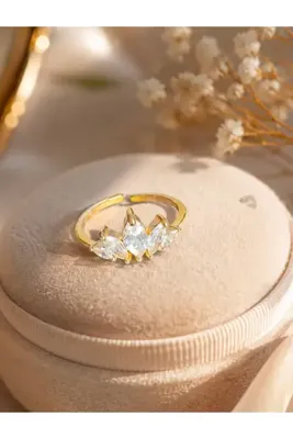Genel Markalar GOLD RENK TAŞLI YÜZÜK AYARLANABİLİR