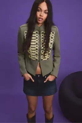 Stradivarius Metal düğmeli blazer ceket