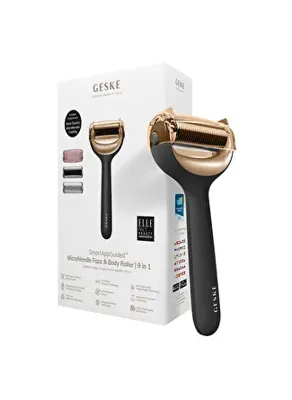 Geske  Mikro İğneli, Buz Başlığı, Pembe Kuvars Başlıklı Dermaroller | MicroNeedle Face & Body Roller