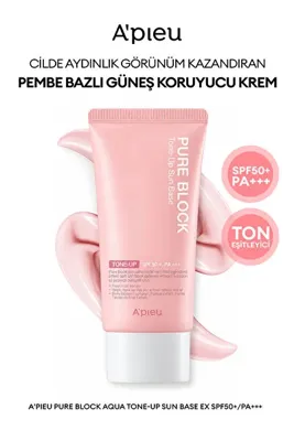 MISSHA Cildi Aydınlatan Güneş Koruyucu 50ml APIEU Pure Block Tone-Up Sun Base EX SPF50+/PA+++