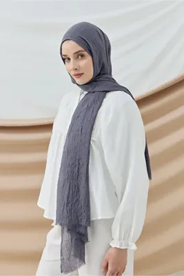 Modakaşmir Bambu Şal Antrasit