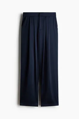 H&M Pileli Saten Pantolon