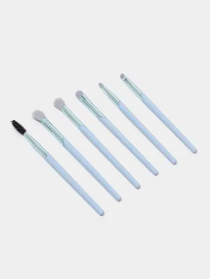 Syncticaret Rc-425 6'li Göz Ve Kaş Makyaj Fırça Seti Bej Profesyonel Makyaj, Eyeliner Fırçası, Detay Fırçası, Karıştırma Ve Dağıtma, Model: Rc-425