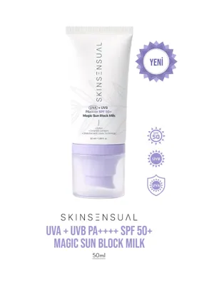 Skin Sensual Magic Sun Block Milk Spf 50+ Yeni Nesil Filtreli Uva Uvb Yüz Güneş Kremi 50 Ml