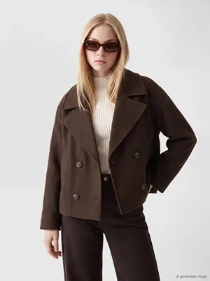 XSIDE Oversize Kadın Kaşe Kaban