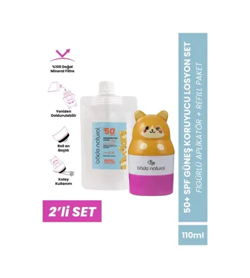 Bade Natural Çocuk Güneş Koruyucu Losyon Refill+kedi Aplikatör