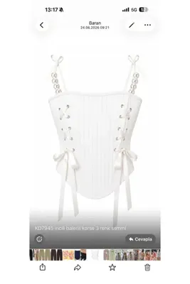 Kedi Fashion İncili korse