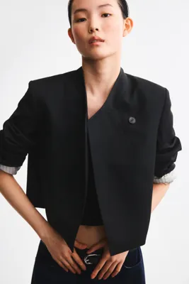 H&M Tek Düğmeli Oversize Blazer