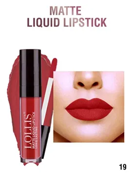 Lollis Matte Liquid Lipstick Mat Likit Ruj Uzun Süre Kalıcı 19