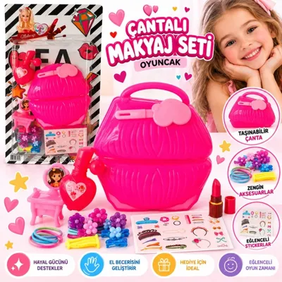 Diğer Mkj-22 Kartela Çantalı Makyaj Seti Oyuncak