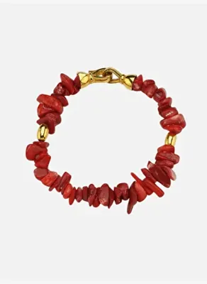 Linya Jewellery Kırmızı Mercan Bileklik