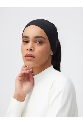 Femple Modest Bandana Bone | Renk: Siyah | Tesettür Bandana