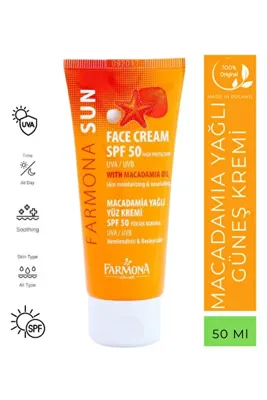 Farmona MACADAMİA YAĞLI YÜZ GÜNEŞ KREMİ SPF50