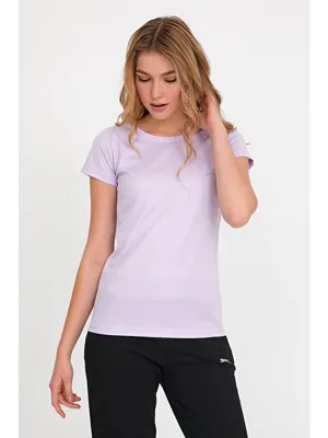 Slazenger RELAX IN Kadın Tişört Mor