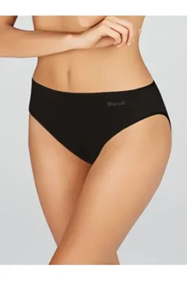 Kom Kadın Siyah Basic 2'li Slip