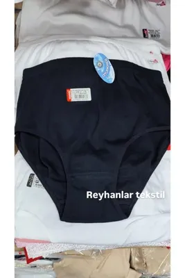 Ceylanoğlu Kadın 6'lı Paket Siyah Pamuklu Ribana Külot Esnek Ve Rahat Günlük İç Çamaşırı 106