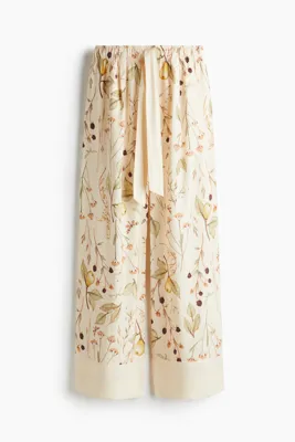 H&M Kuşaklı Geniş Pantolon