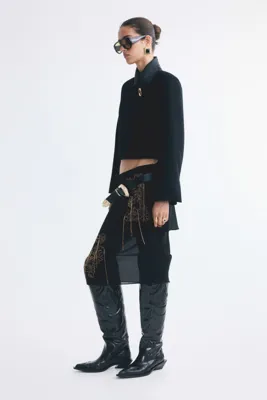 H&M Beaded layered skirt
